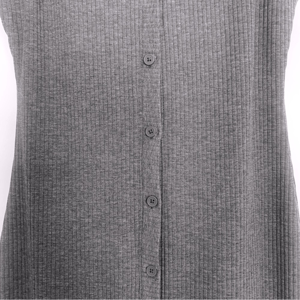 Bar III Ribbed Button Up Dress - Picture 5 of 10